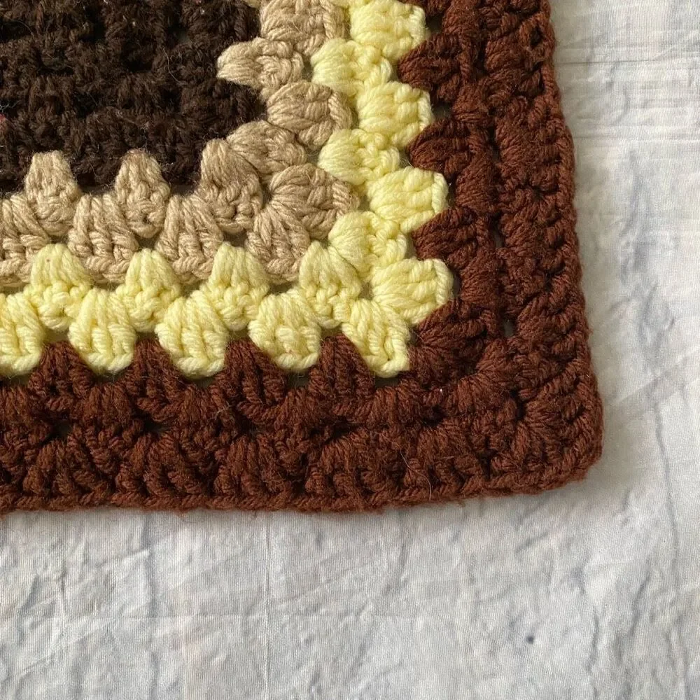 Handmade crochet afghan blanket 27”x34”